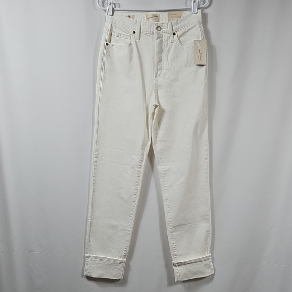 NWT Universal Threads High Rise 90s Straight Jeans Sz 6 White Comfort Stretch - Picture 1 of 14